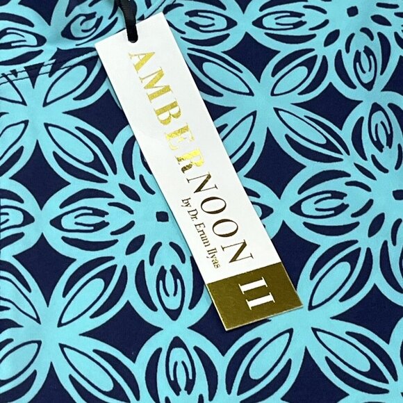 AmberNoon II by Dr Erum Ilyas UPF30 Cover Up Dress S Jersey Knit Side Cinch - Picture 5 of 9